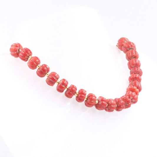 Natural Italian Coral Pumpkin Strand - Taj Mahal Gems
