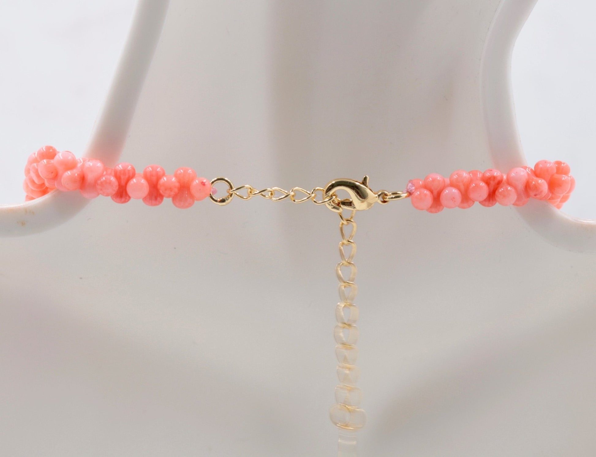 Natural Italian Pink Coral Bead Necklace - Taj Mahal Gems
