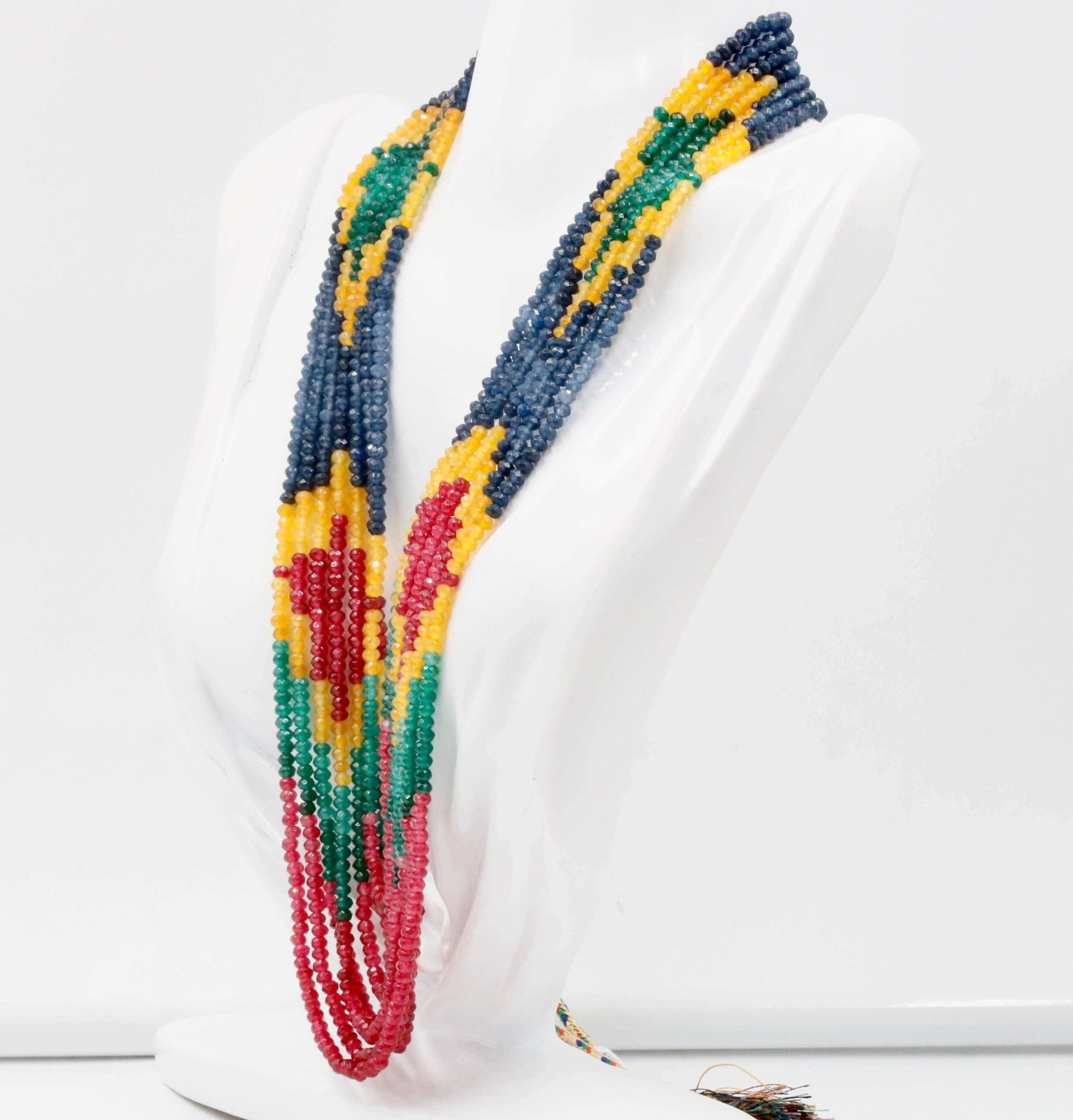 Natural Multi - Color Quartz Necklace - Taj Mahal Gems