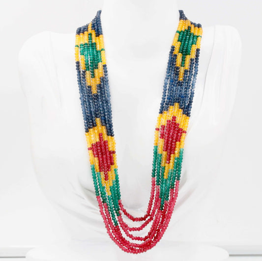 Natural Multi - Color Quartz Necklace - Taj Mahal Gems