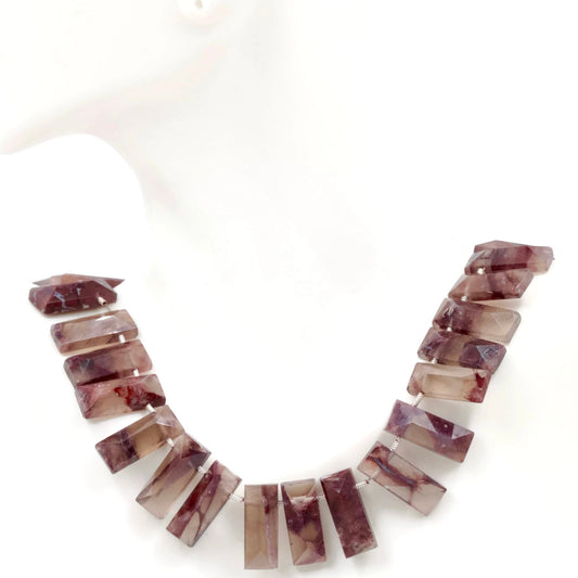 Natural Phantom Quartz Strand - Taj Mahal Gems