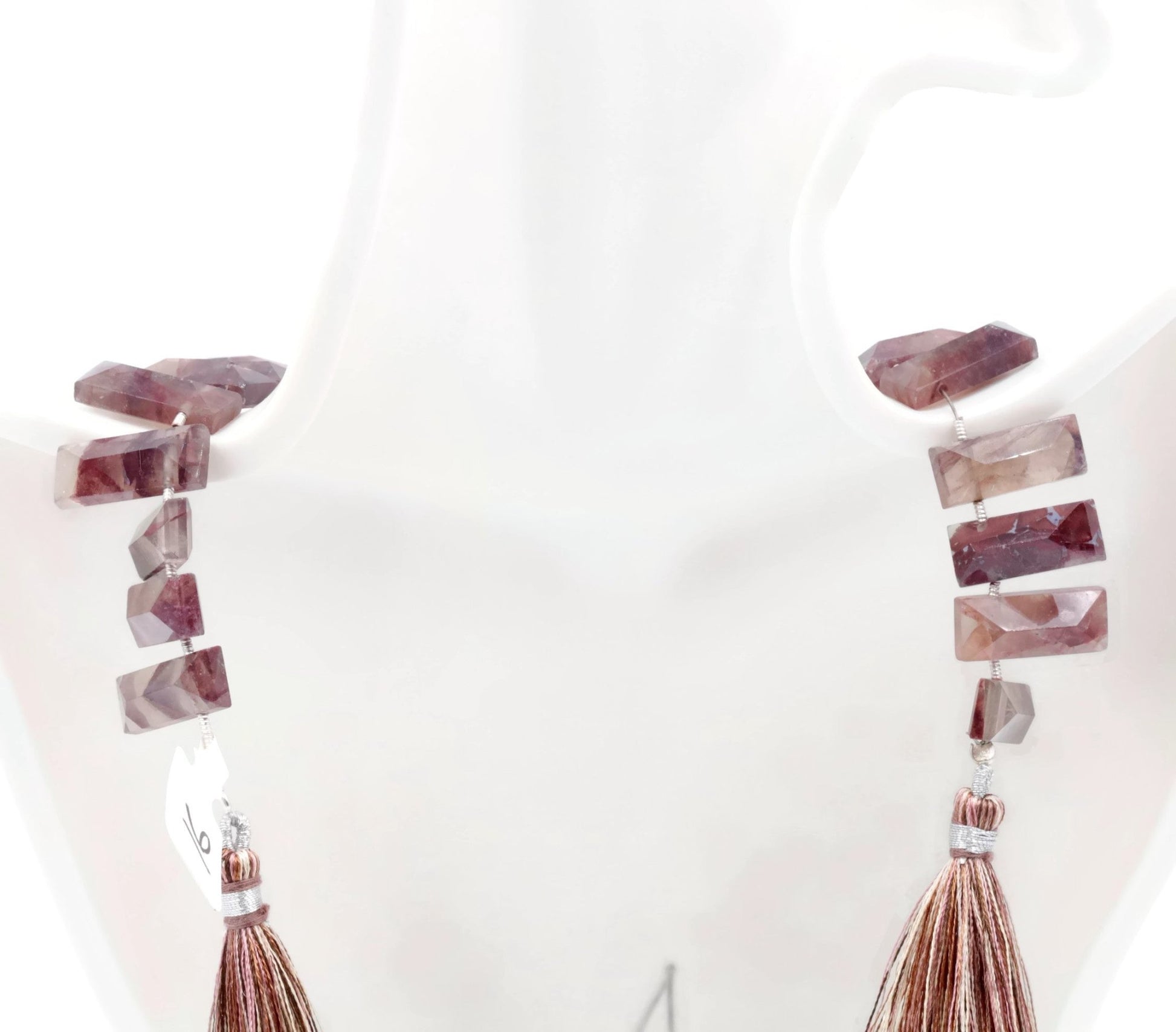 Natural Phantom Quartz Strand - Taj Mahal Gems