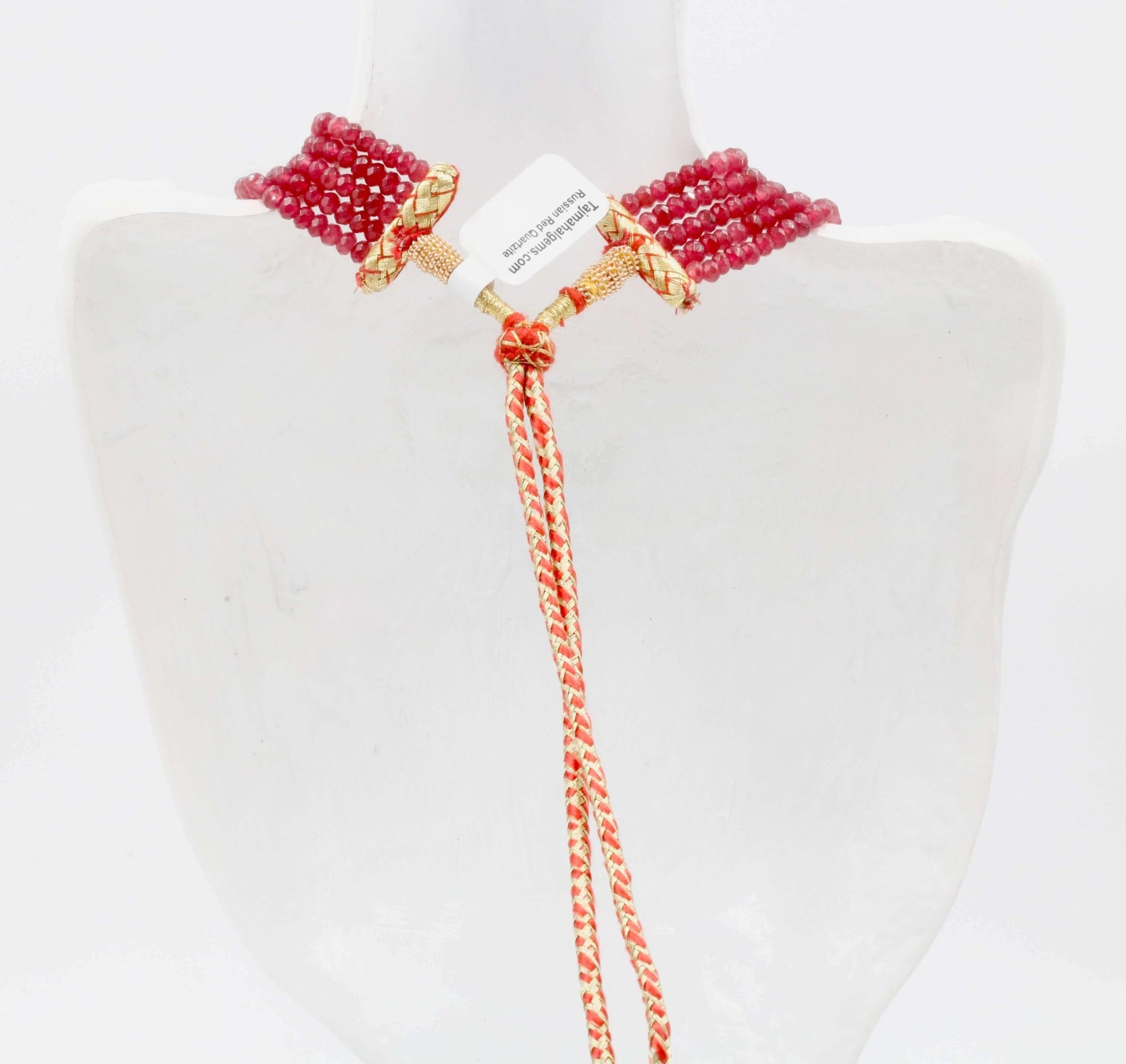 Natural Red Quartz Necklace - Taj Mahal Gems