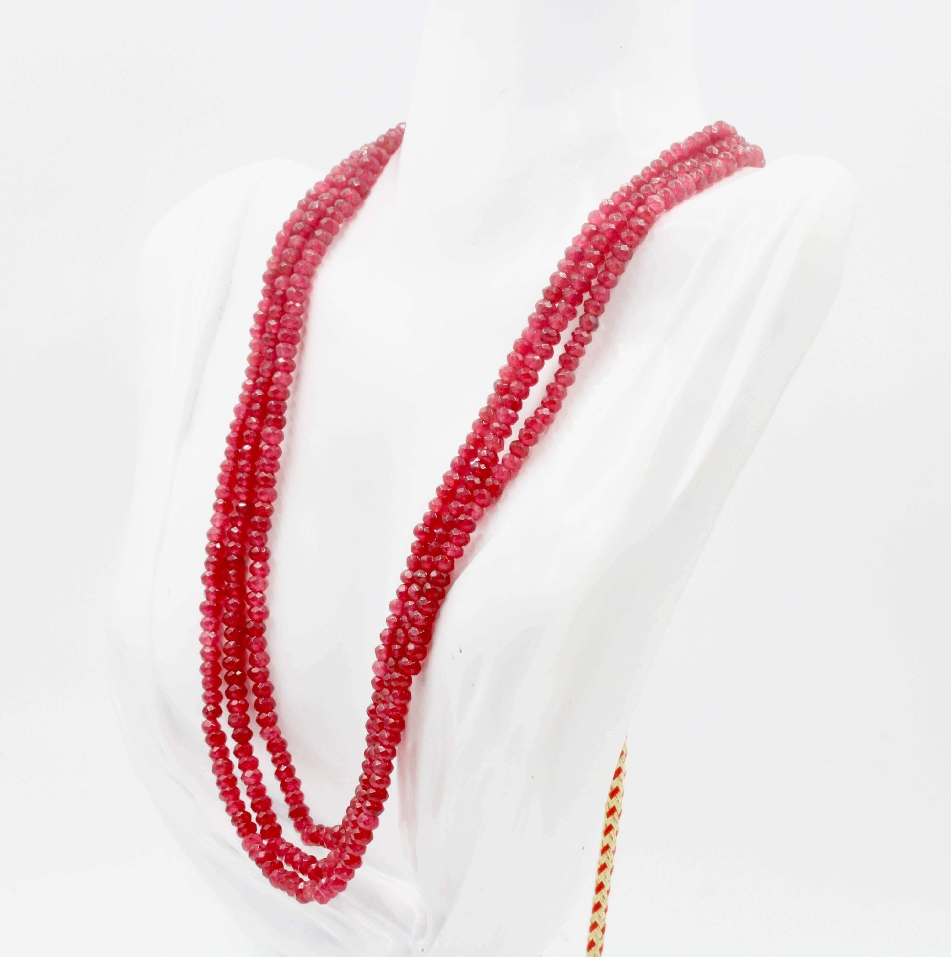 Natural Red Quartz Necklace - Taj Mahal Gems