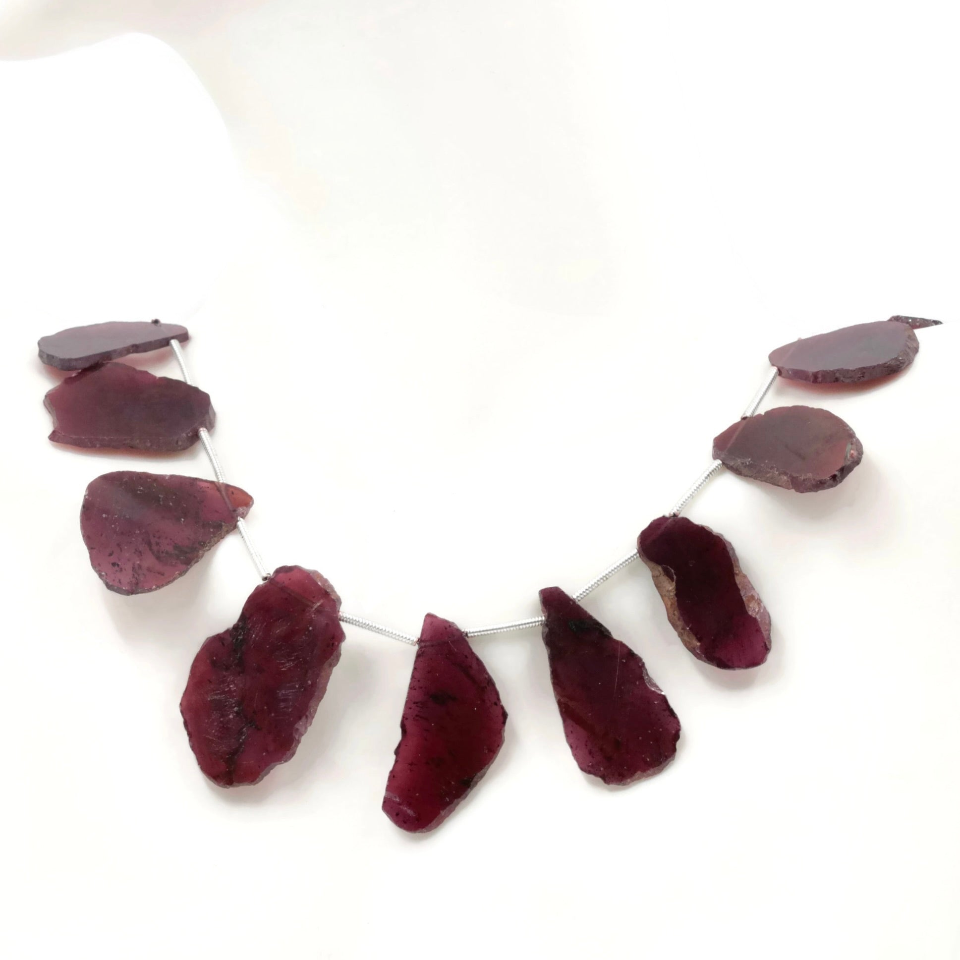 Natural Rhodolite Strand - Taj Mahal Gems