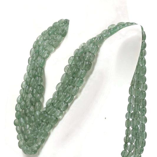 Natural Russian Emerald Aventurine Quartz Necklace - Taj Mahal Gems