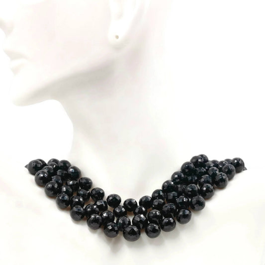 Natural Spinel Black Onion Drops Strands - Taj Mahal Gems