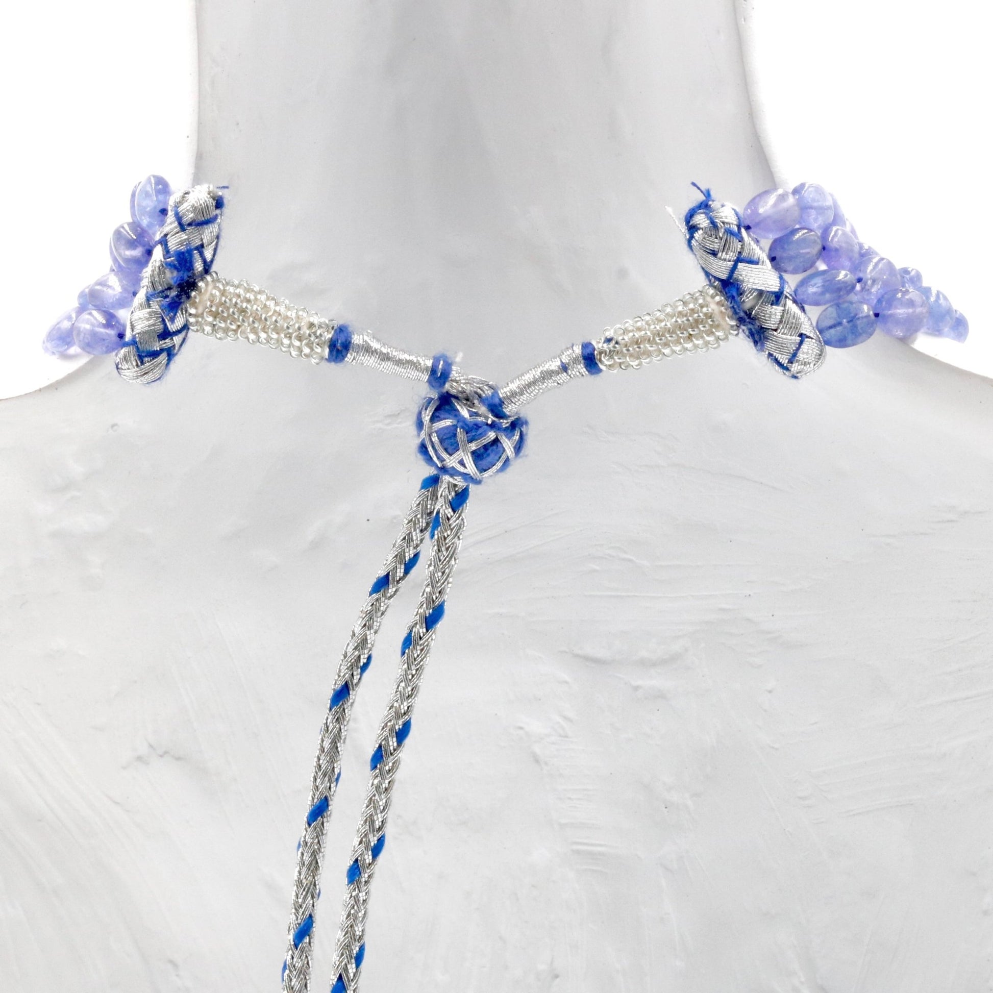 Natural Tanzanite Beaded Necklace - Taj Mahal Gems