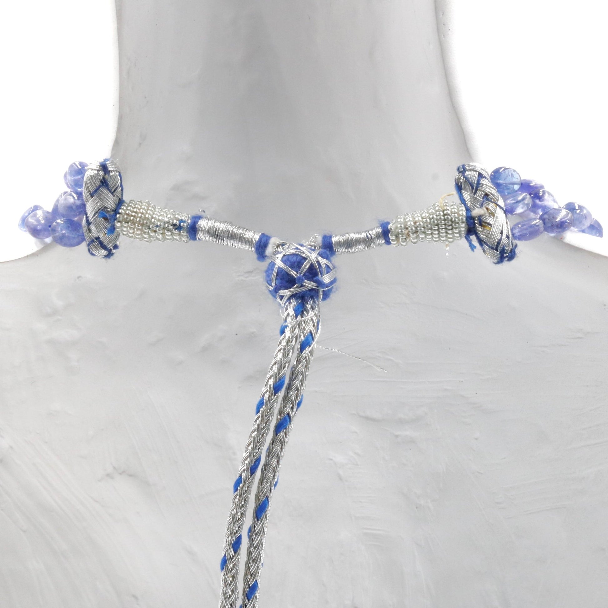 Natural Tanzanite Beaded Necklace - Taj Mahal Gems
