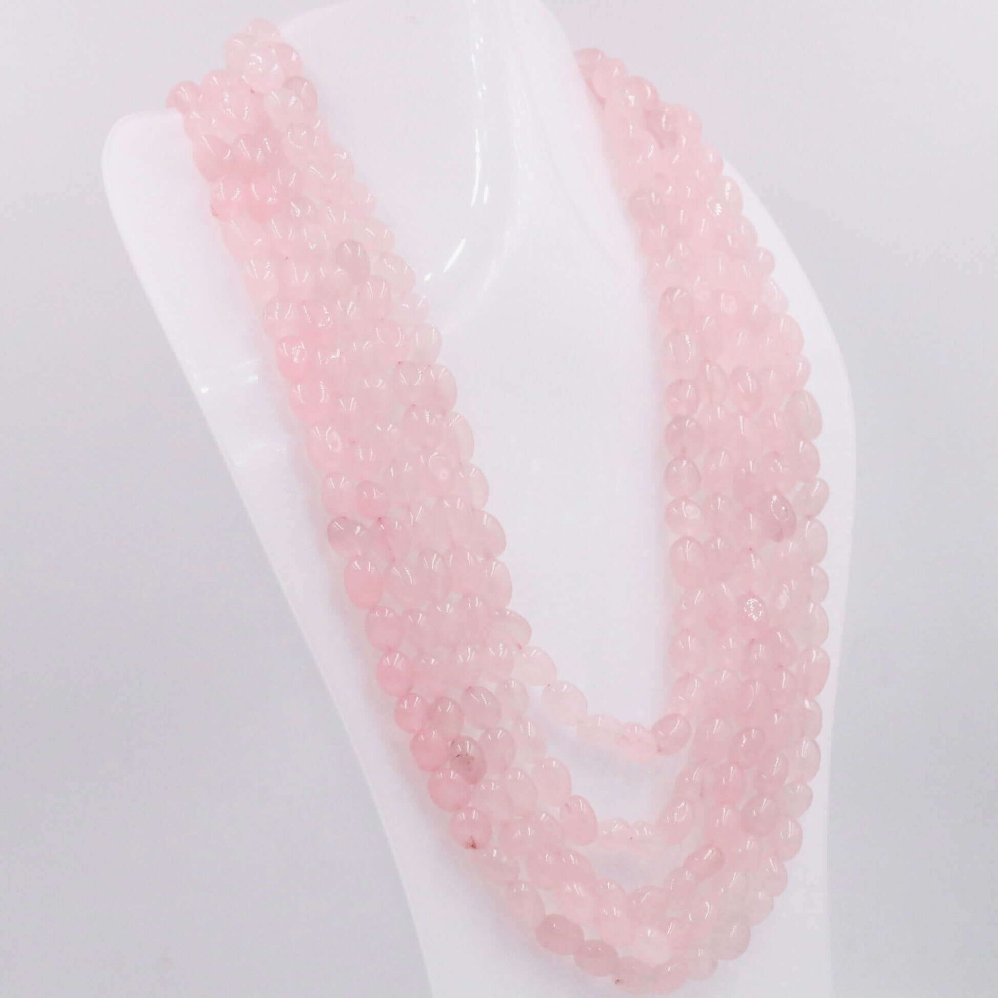 Pink Quartz Necklace - Taj Mahal Gems