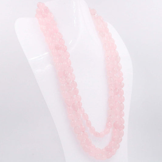 Pink Quartz Necklace - Taj Mahal Gems