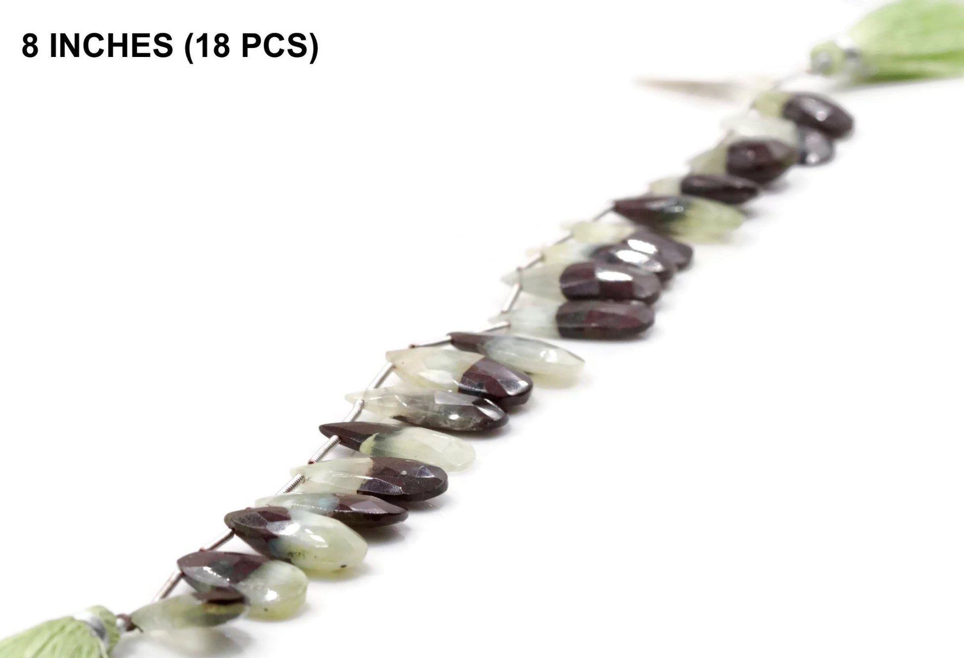 Prehnite Beads strands - Taj Mahal Gems