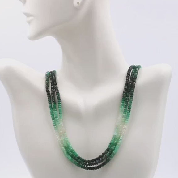 Green Gemstone beads necklace