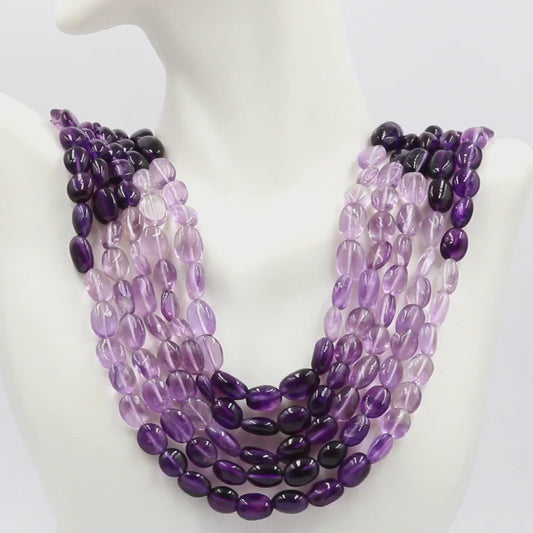 Amethyst Beaded Necklace