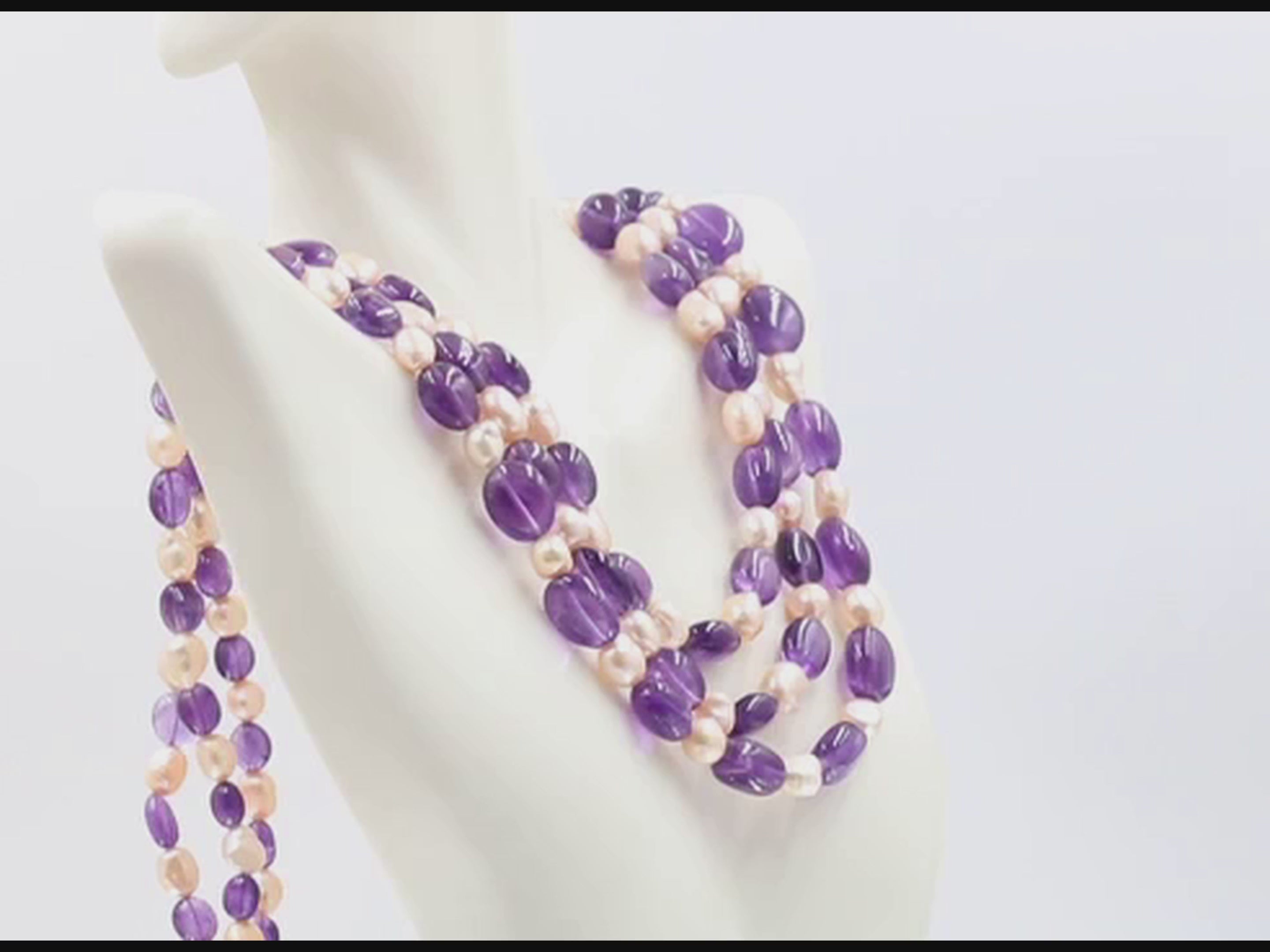 Aventurine Pearl Beaded Necklace - Taj Mahal Gems