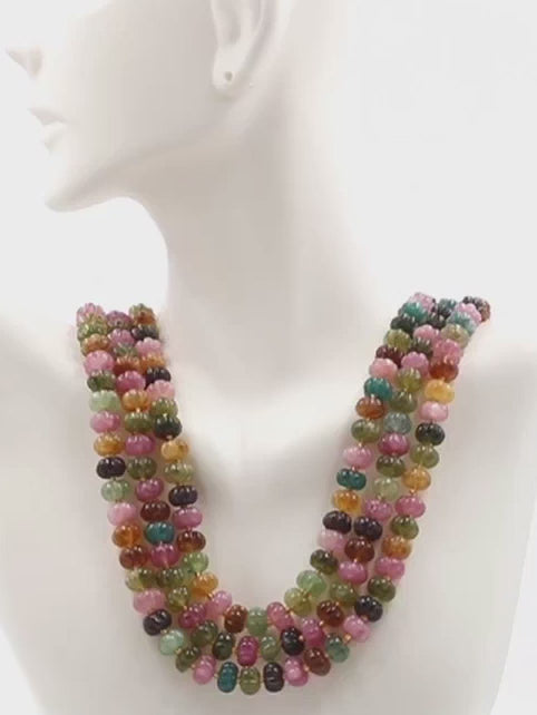 Multi Colored Jade Necklace 