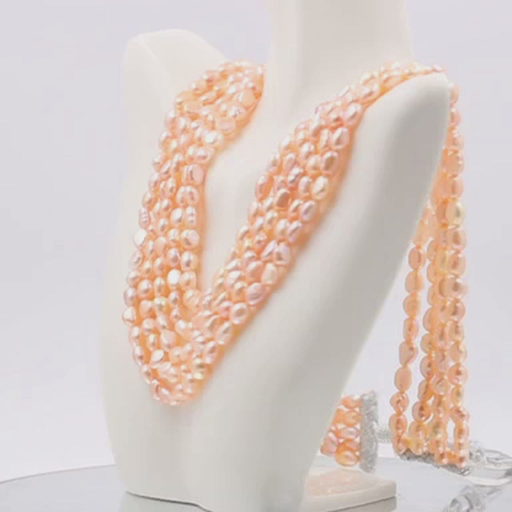 Water Pearl Layered Necklace 