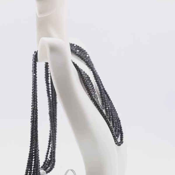 Black Beads Necklace
