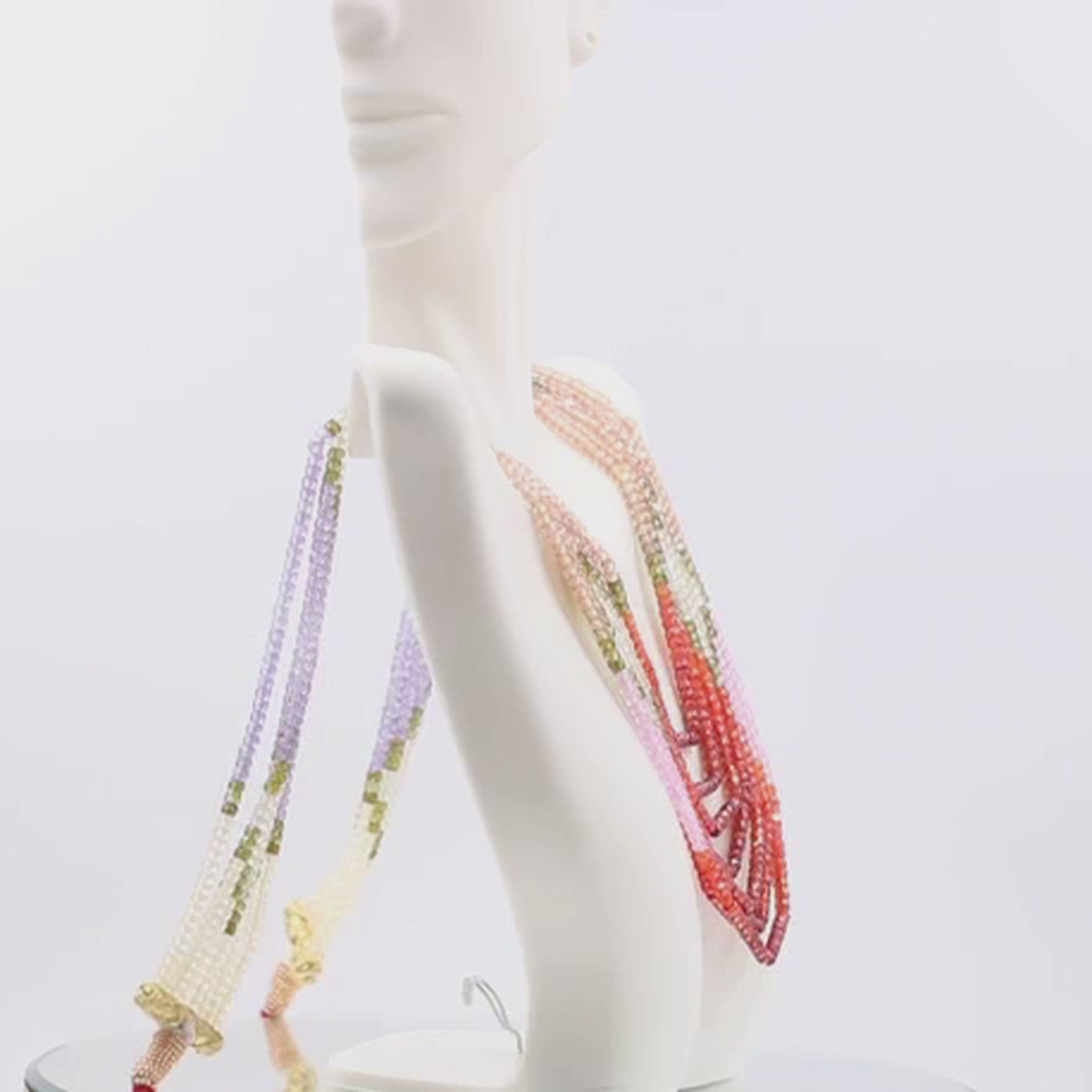 Multi - Color CZ Necklace - Taj Mahal Gems