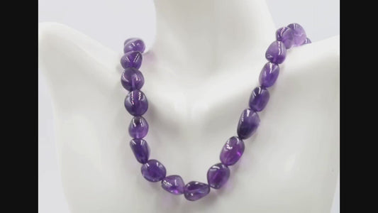 Amethyst Quartz Beaded Necklace