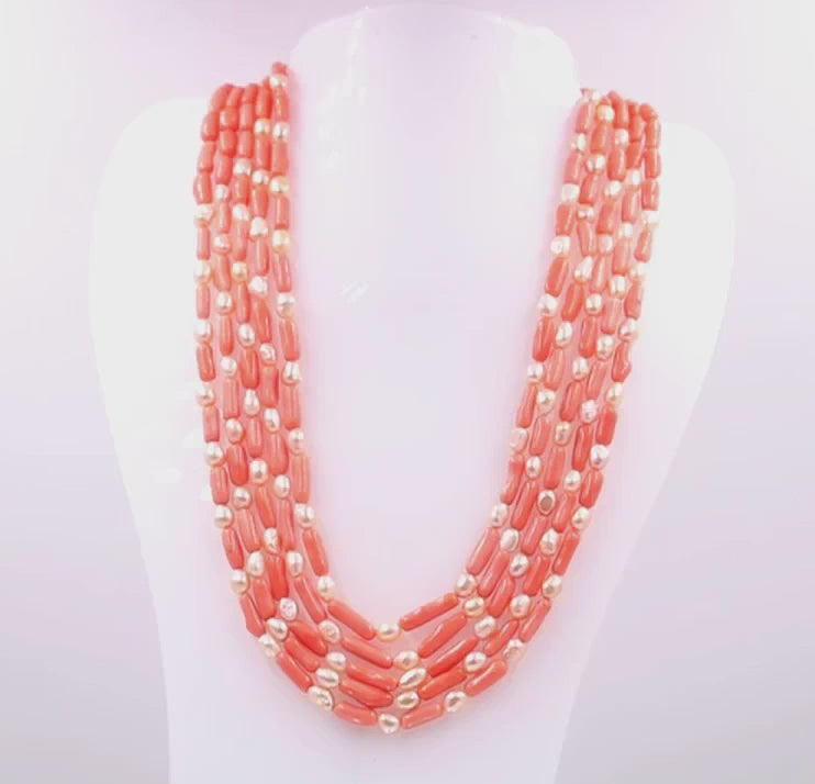  Fresh Water Pearl Gemstone Necklace
