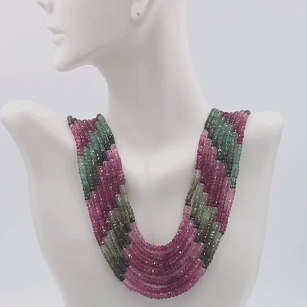  Long Faceted Necklace