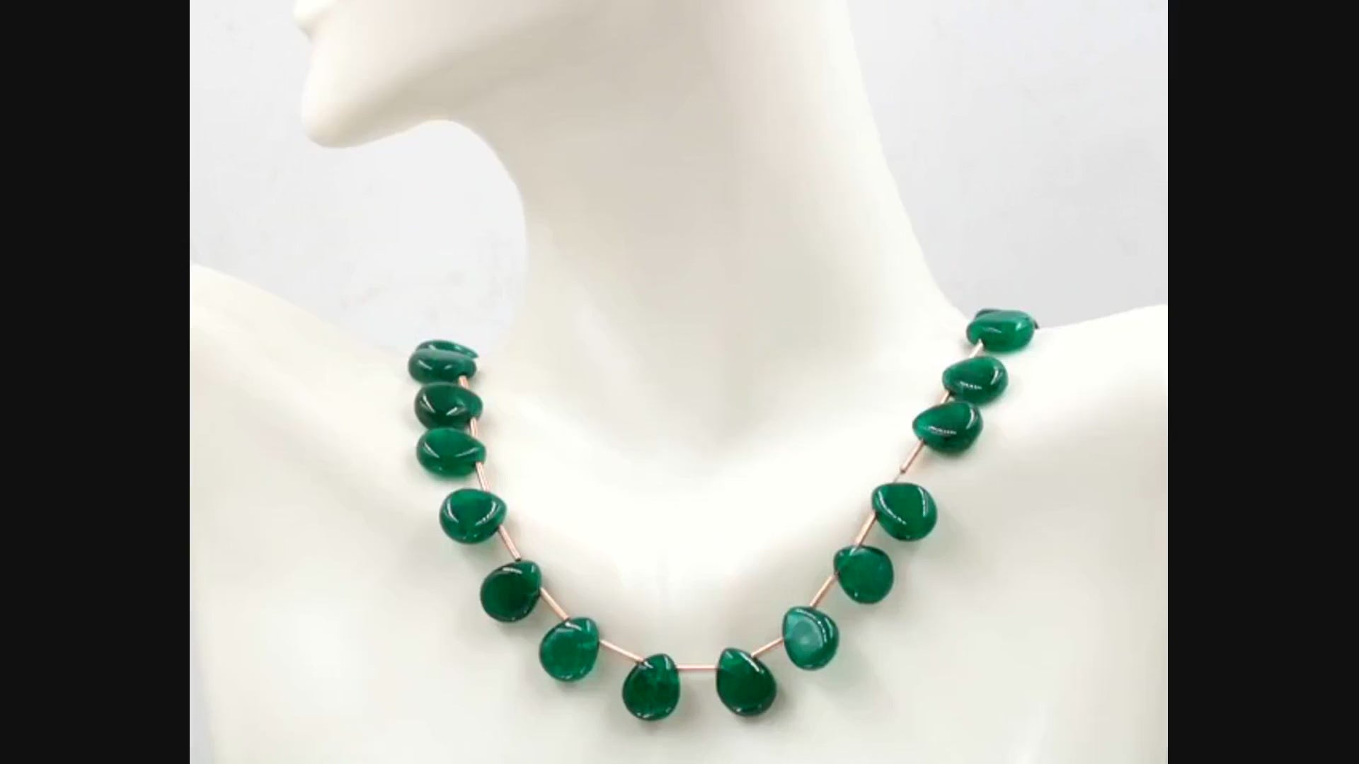Natural Green Quartz Heart Beads Strand - Taj Mahal Gems