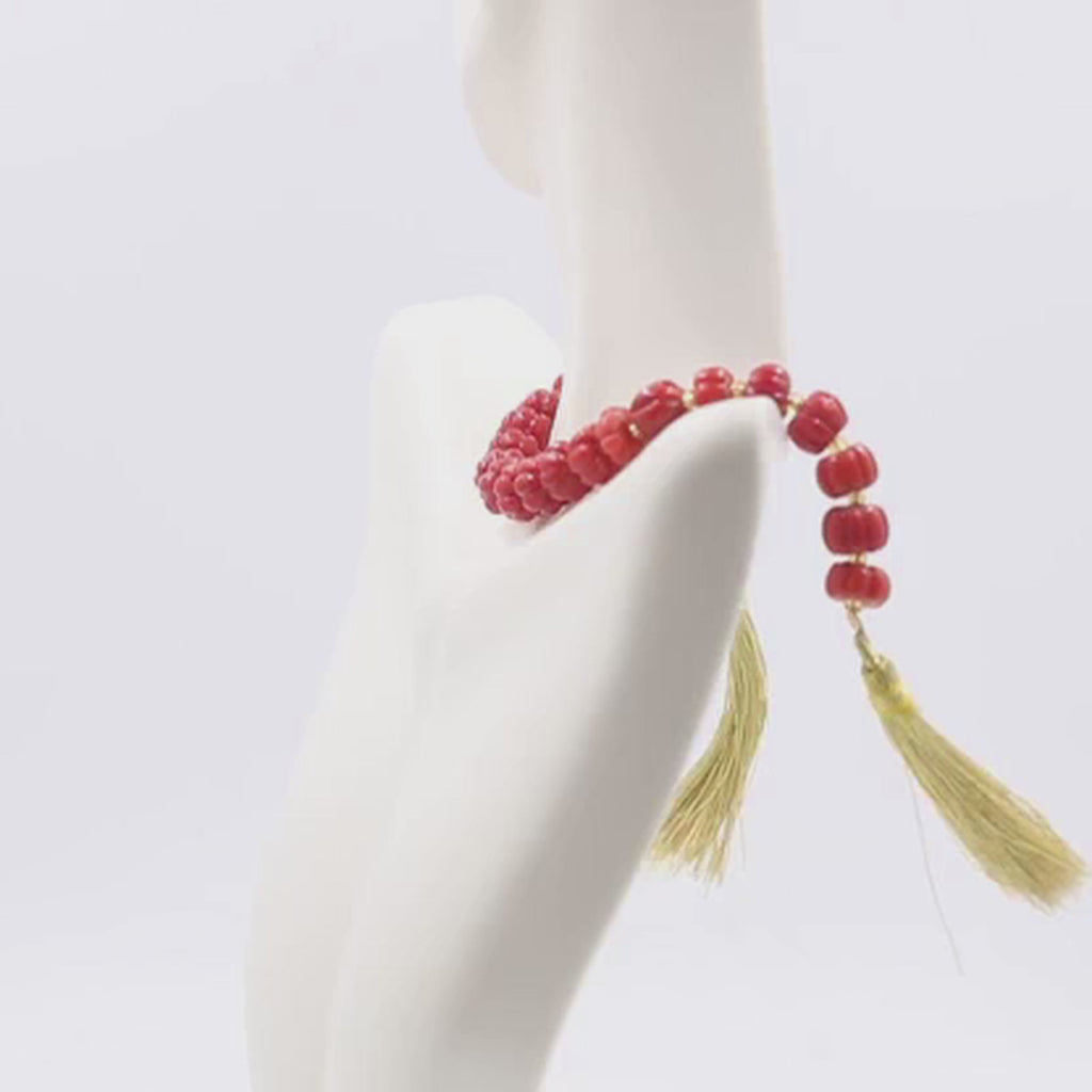 Untreated Coral Gemstone necklace