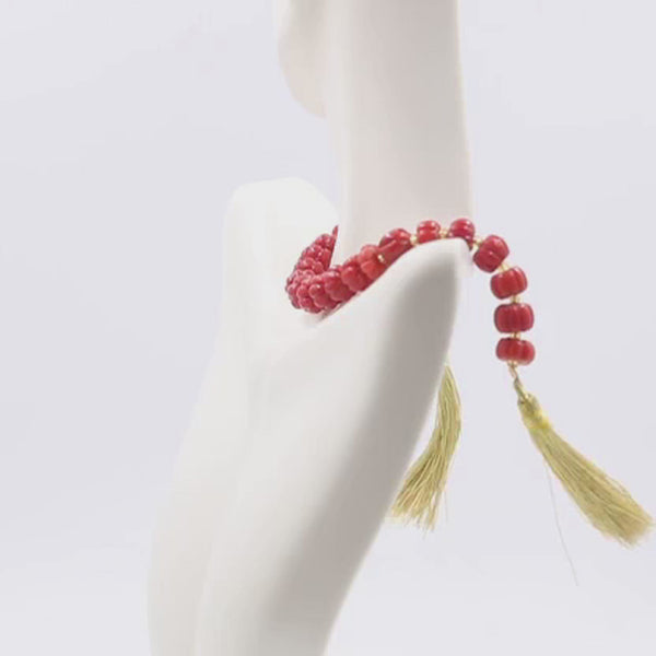 Untreated Coral Gemstone necklace