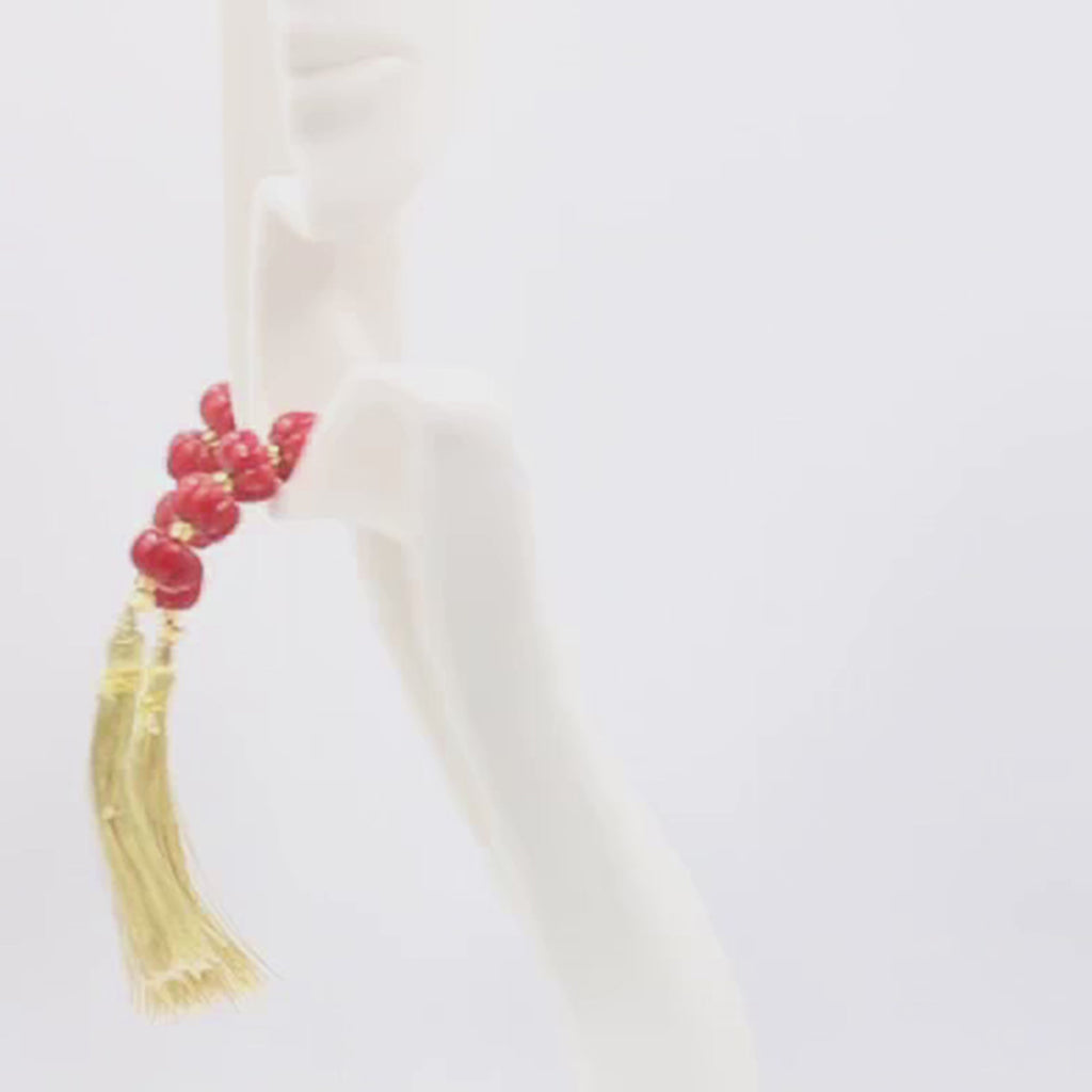 Pumpkin Coral Strand necklace