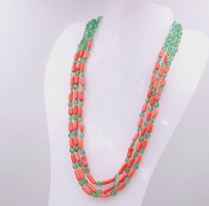 Long Necklace Beaded 