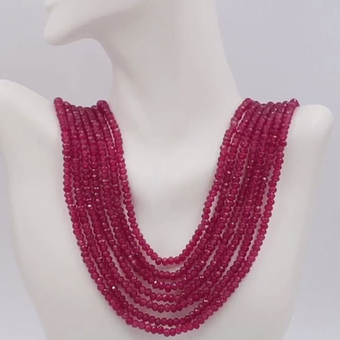Natural Red Quartz Necklace - Taj Mahal Gems