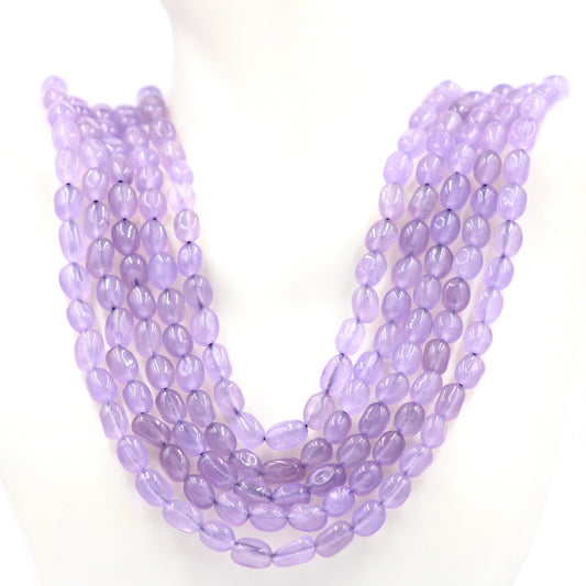 Purple Quartz Beaded Necklace - Taj Mahal Gems