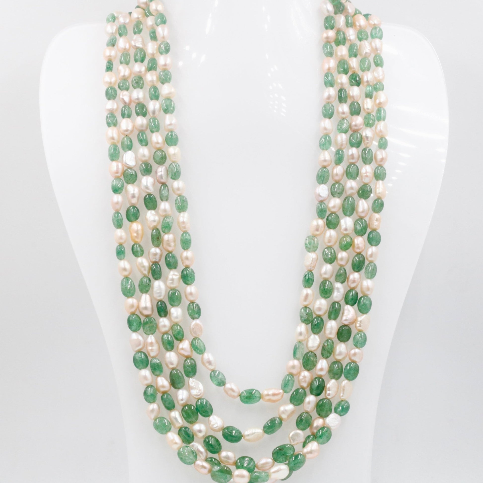 Quartz and Baroque Pearl Necklace - Taj Mahal Gems