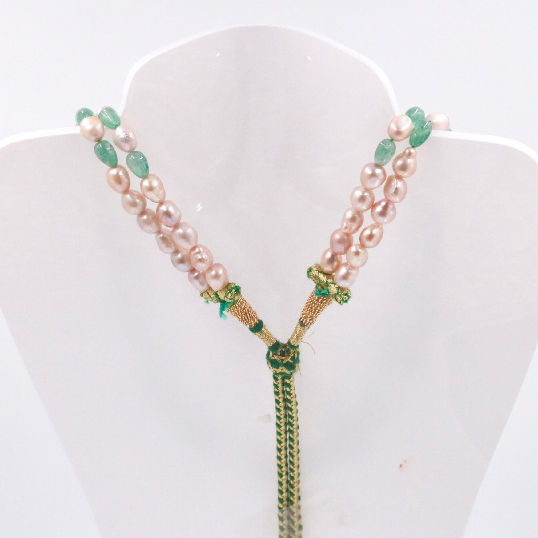 Quartz and Freshwater Baroque Pearl Necklace - Taj Mahal Gems