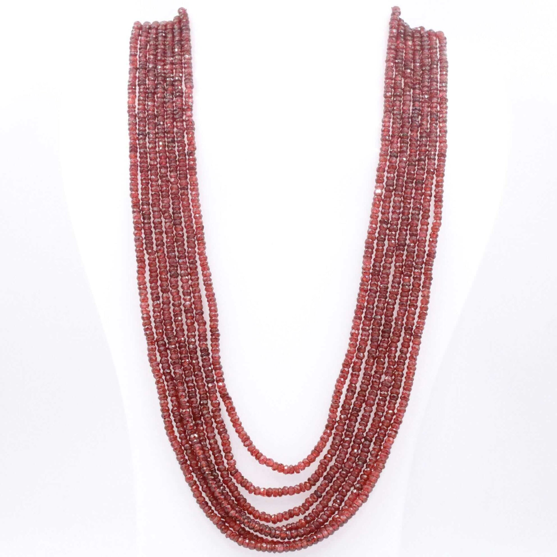 Red Garnet Necklace - Taj Mahal Gems