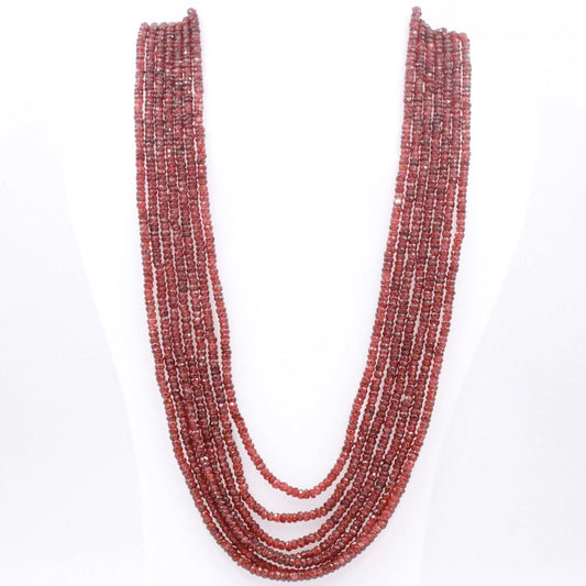 Red Garnet Necklace - Taj Mahal Gems