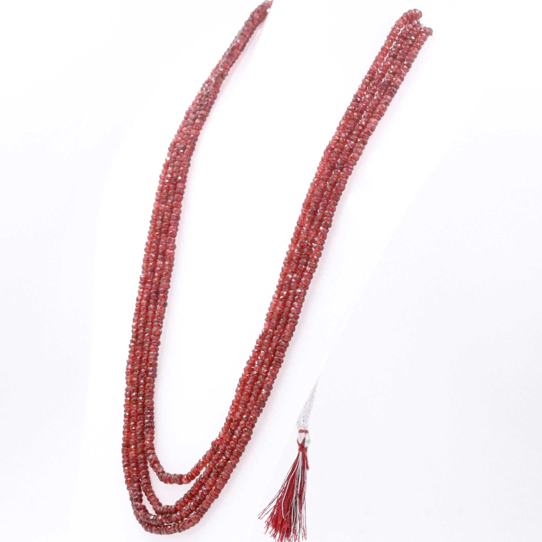 Red Garnet Necklace - Taj Mahal Gems