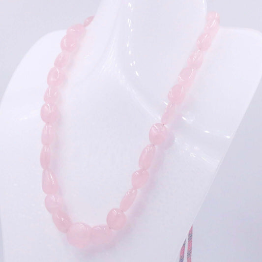 Rose Quartz Necklace - Taj Mahal Gems