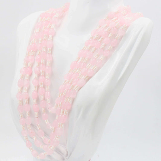 Rose Quartz Necklace - Taj Mahal Gems