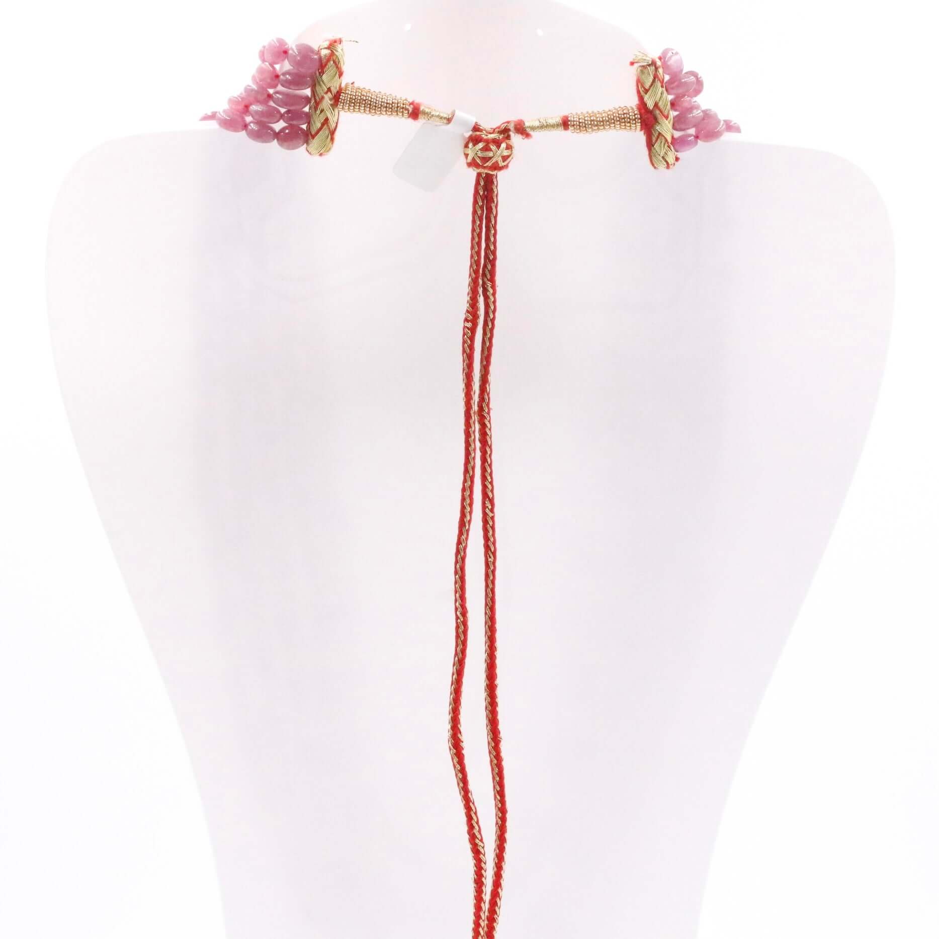 Ruby and Pearl Necklace - Taj Mahal Gems