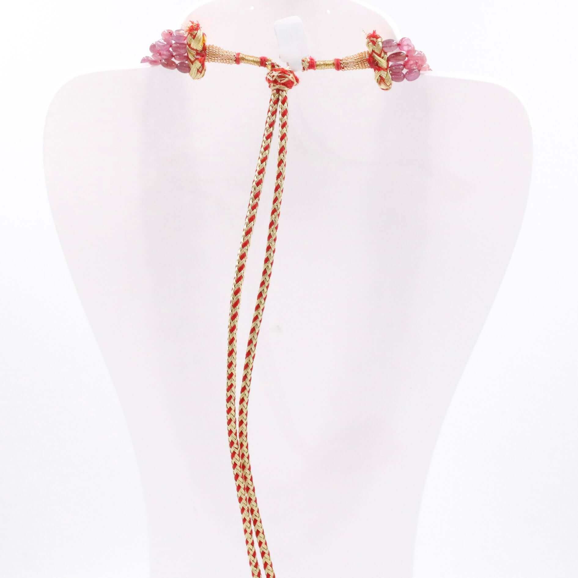Ruby and Pearl Necklace - Taj Mahal Gems