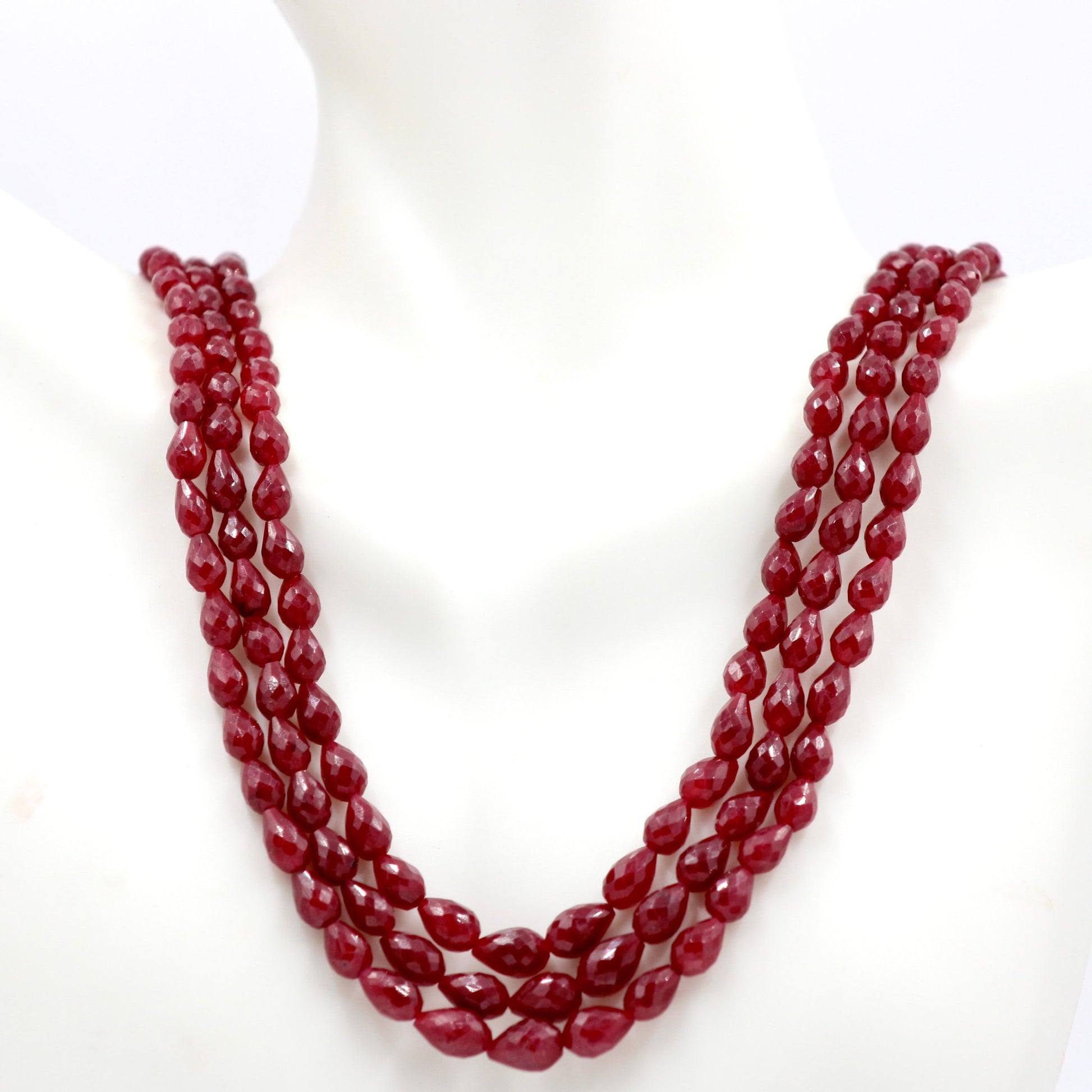 Ruby Briolette Necklace - Taj Mahal Gems