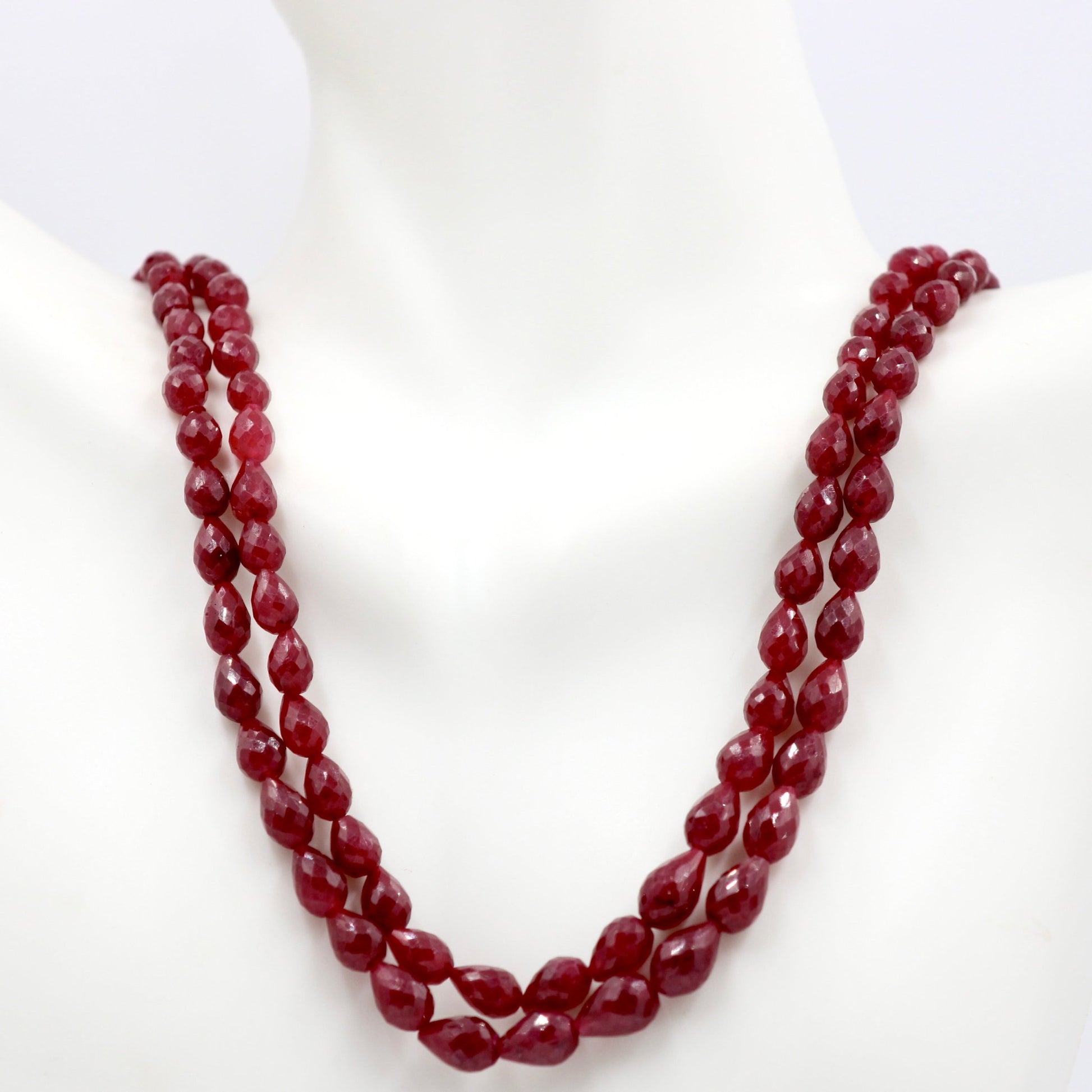 Ruby Briolette Necklace - Taj Mahal Gems