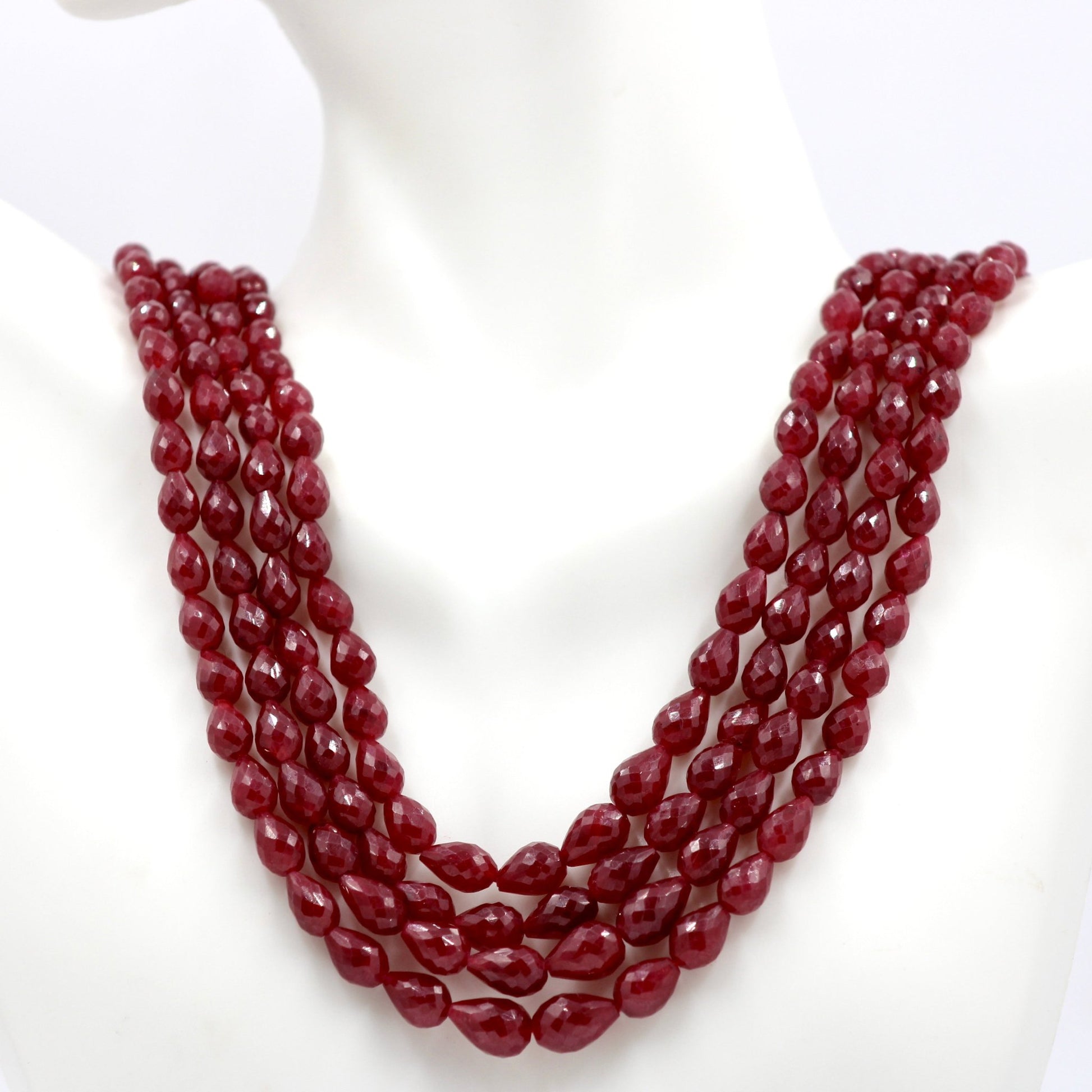 Ruby Briolette Necklace - Taj Mahal Gems