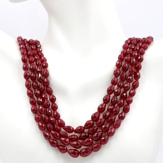 Ruby Briolette Necklace - Taj Mahal Gems