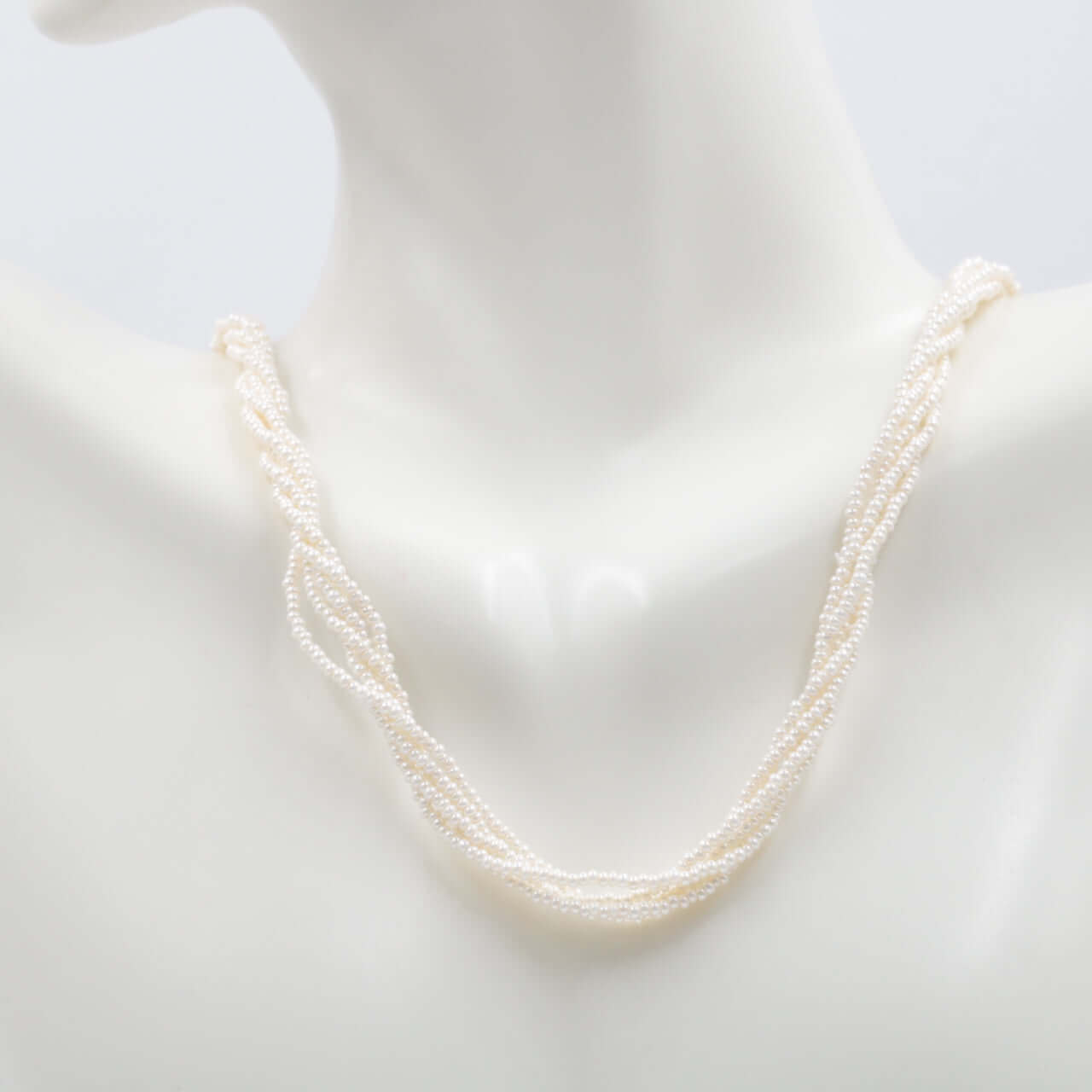 Seed Bead Faux Pearl Necklace - Taj Mahal Gems