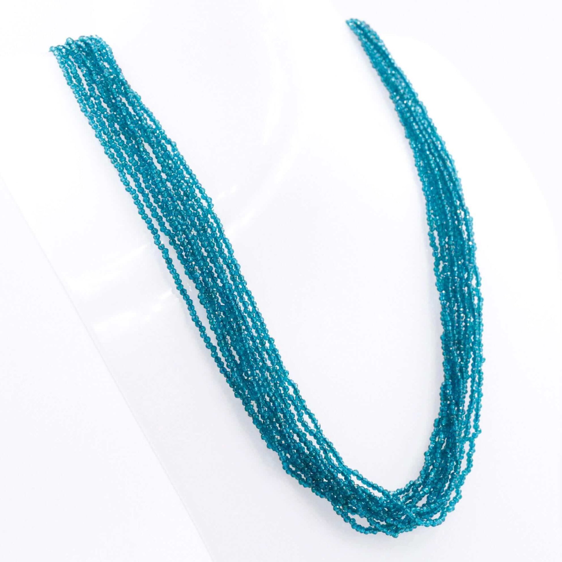 Single Color CZ Beads Necklace - Taj Mahal Gems