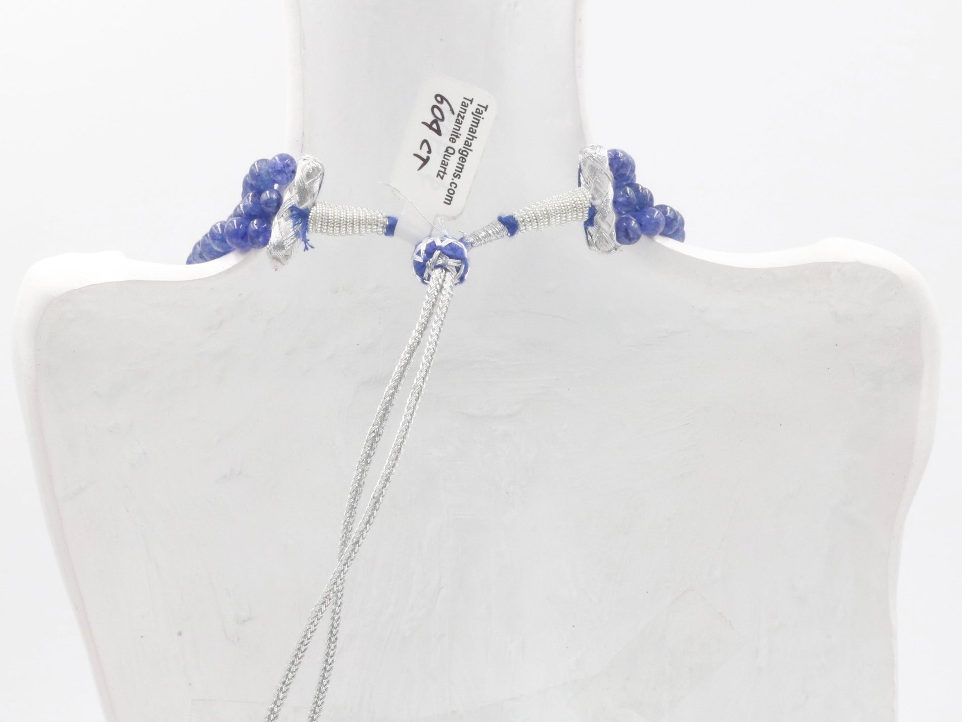 Tanzanite Aventurine Quartz Necklace - Taj Mahal Gems