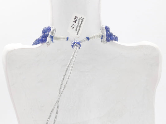 Tanzanite Aventurine Quartz Necklace - Taj Mahal Gems